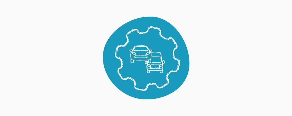 Fleet management icon blob