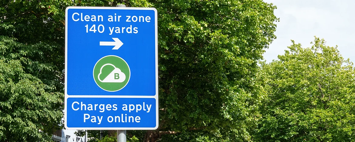 Clean air zone sign